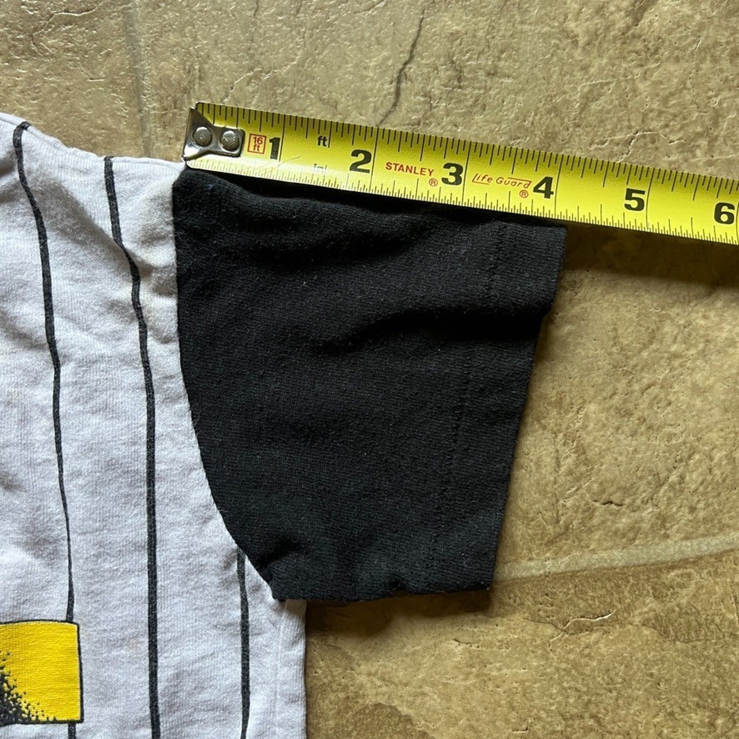 Vtg 80s Wee Works Baseball Graphic Print T-Shirt Size 2 Striped Sporty Retro