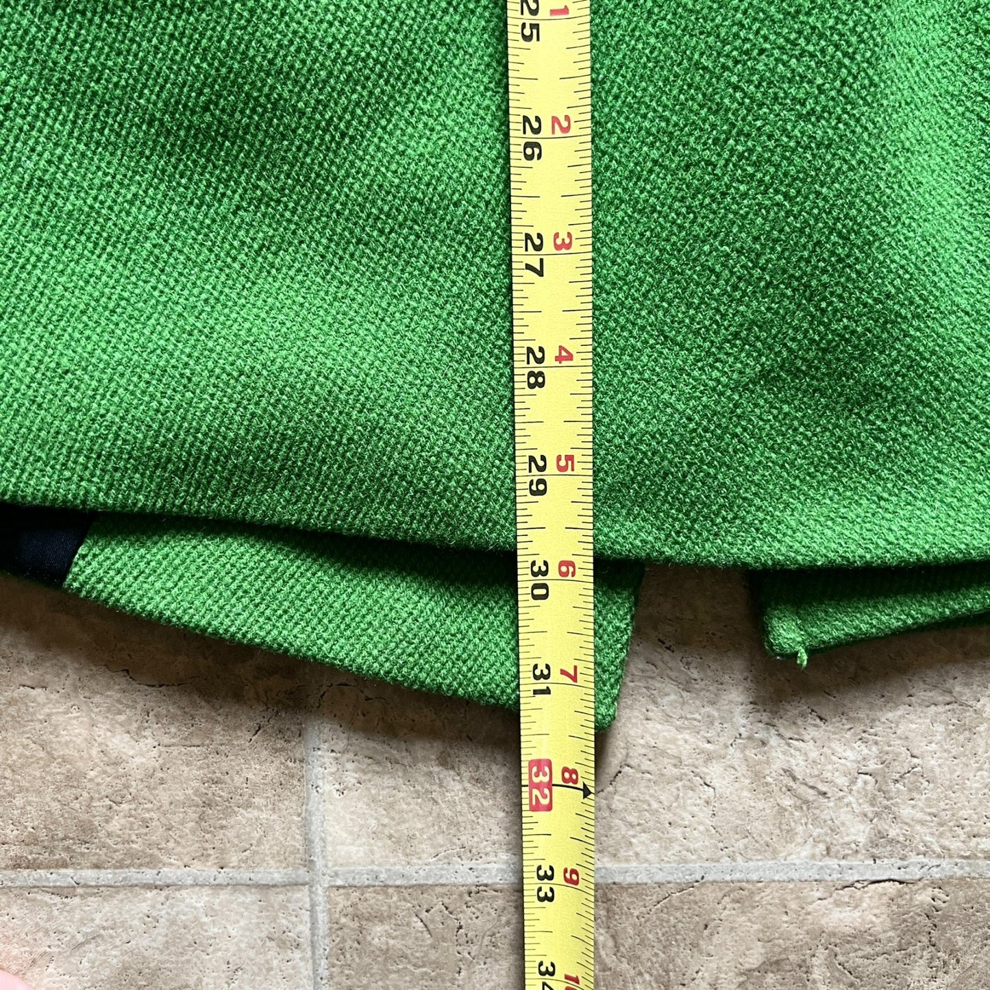 Vintage Y2K Old Navy Womens Pea Coat Size XS Green Wool Blend Twee Preppy