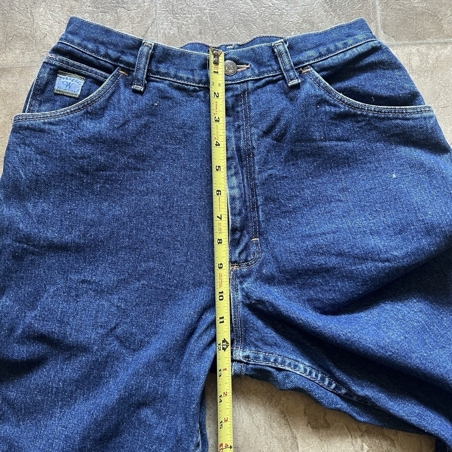 Vintage 90s Wrangler Womens Mom Jeans Size 12 x 32 High Waisted Straight Leg