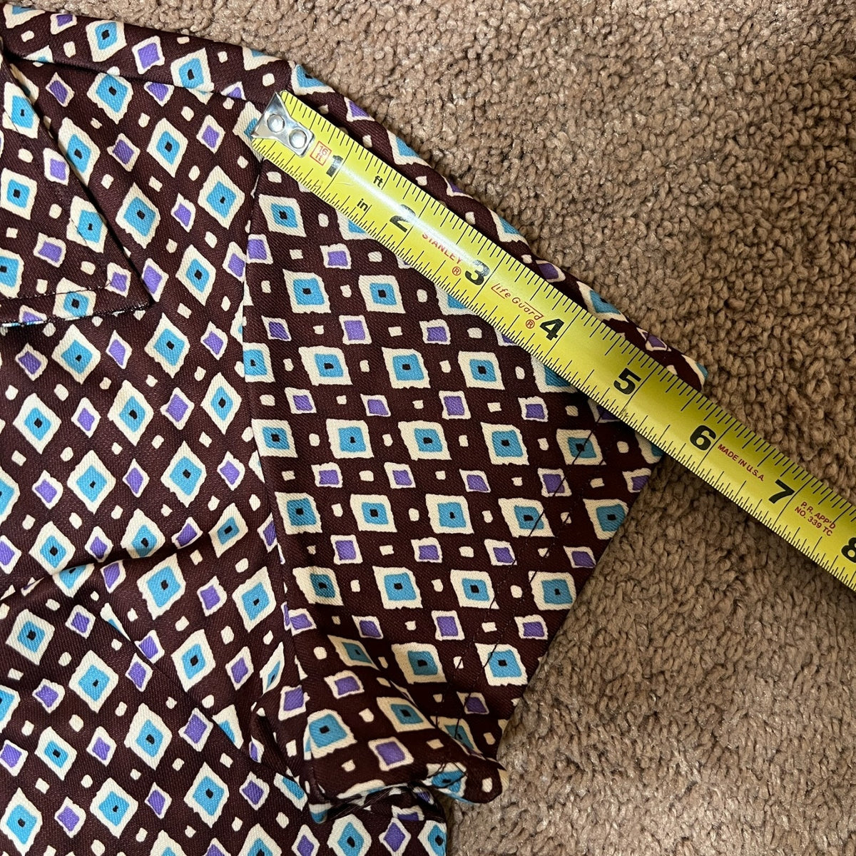 Vintage 90s Express Tricot Collared Polo Dress S Brown Groovy Mod Sporty Preppy
