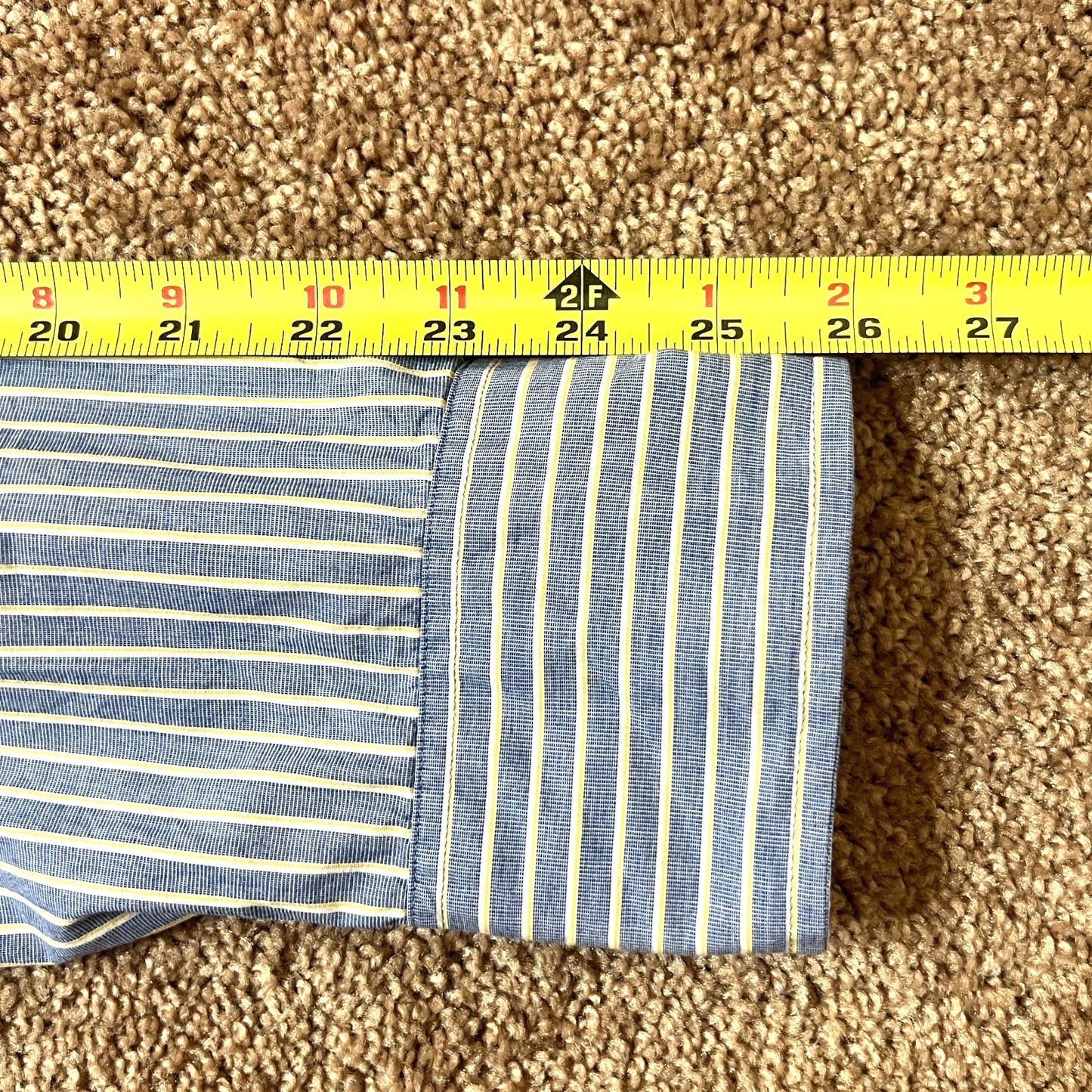 J. Crew Mens Tailored Fit Striped Button-down Shirt L Classic Preppy Minimalist