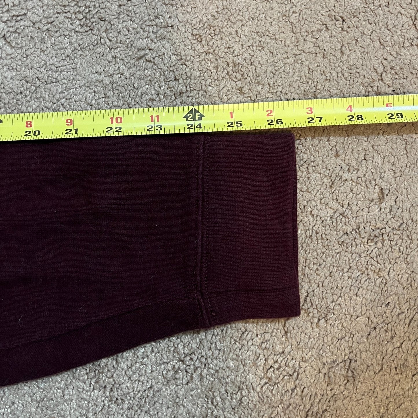 Polo Ralph Lauren Mens 1/4 Zip Sweater Size XXL Burgundy Purple Embroidered Pony Logo