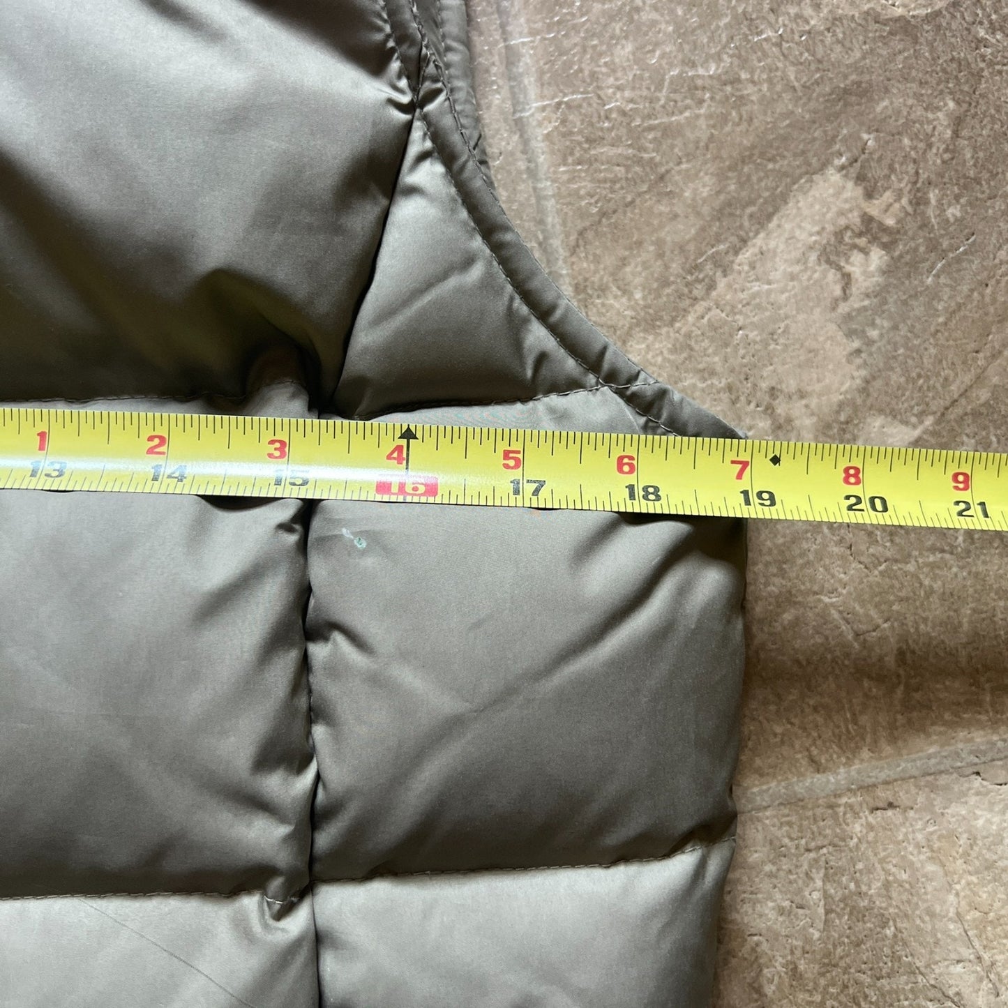 Vintage Y2K Gap Womens Down Filled Puffer Vest Size M Olive Green Thick Light-weight