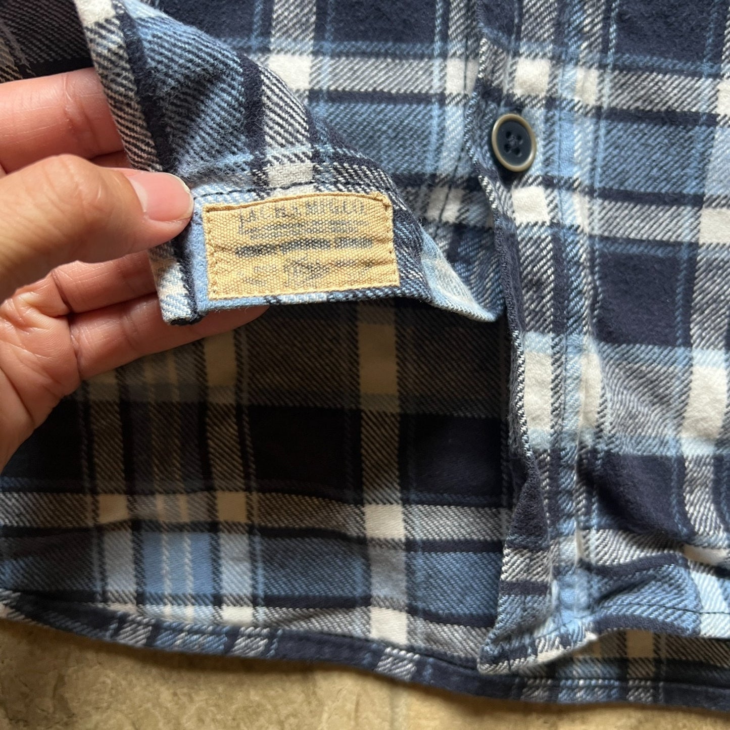 Jachs Mens Plaid Flannel Shacket Size 2XL Blue Heavy-weight