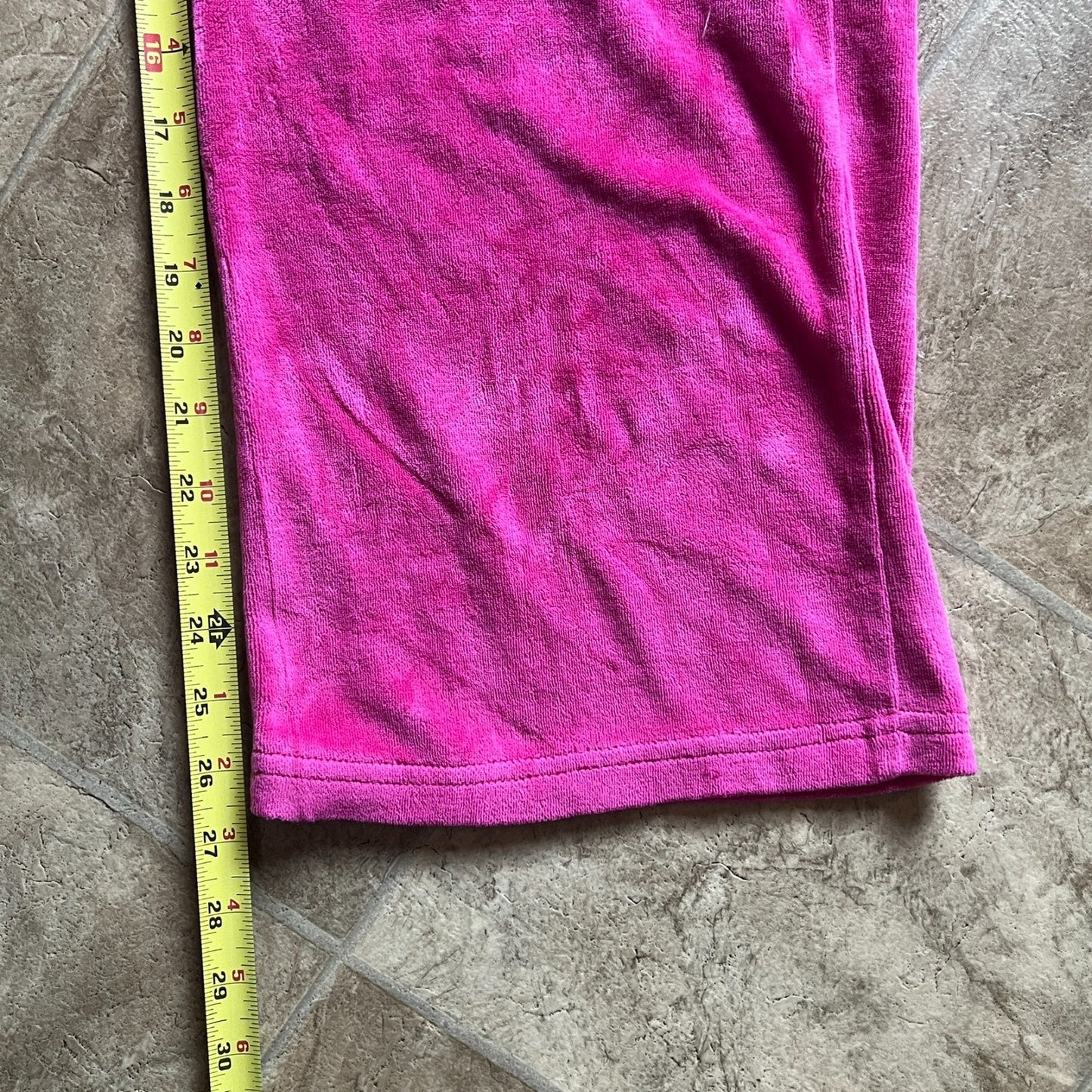 Hello Kitty Womens Tracksuit Pants Size S Hot Pink Velvet Rhinestone Baggy Y2K Kawaii
