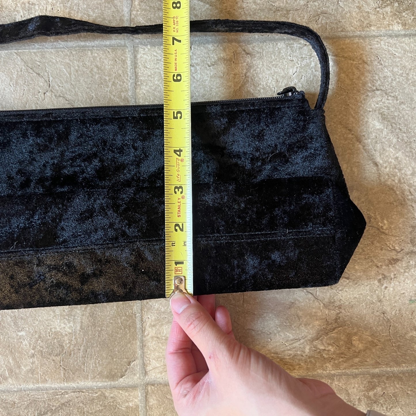 Vtg Y2K Velvet Purse Blue Rhinestones Fairy Goth Whimsigoth Formal Evening Glam