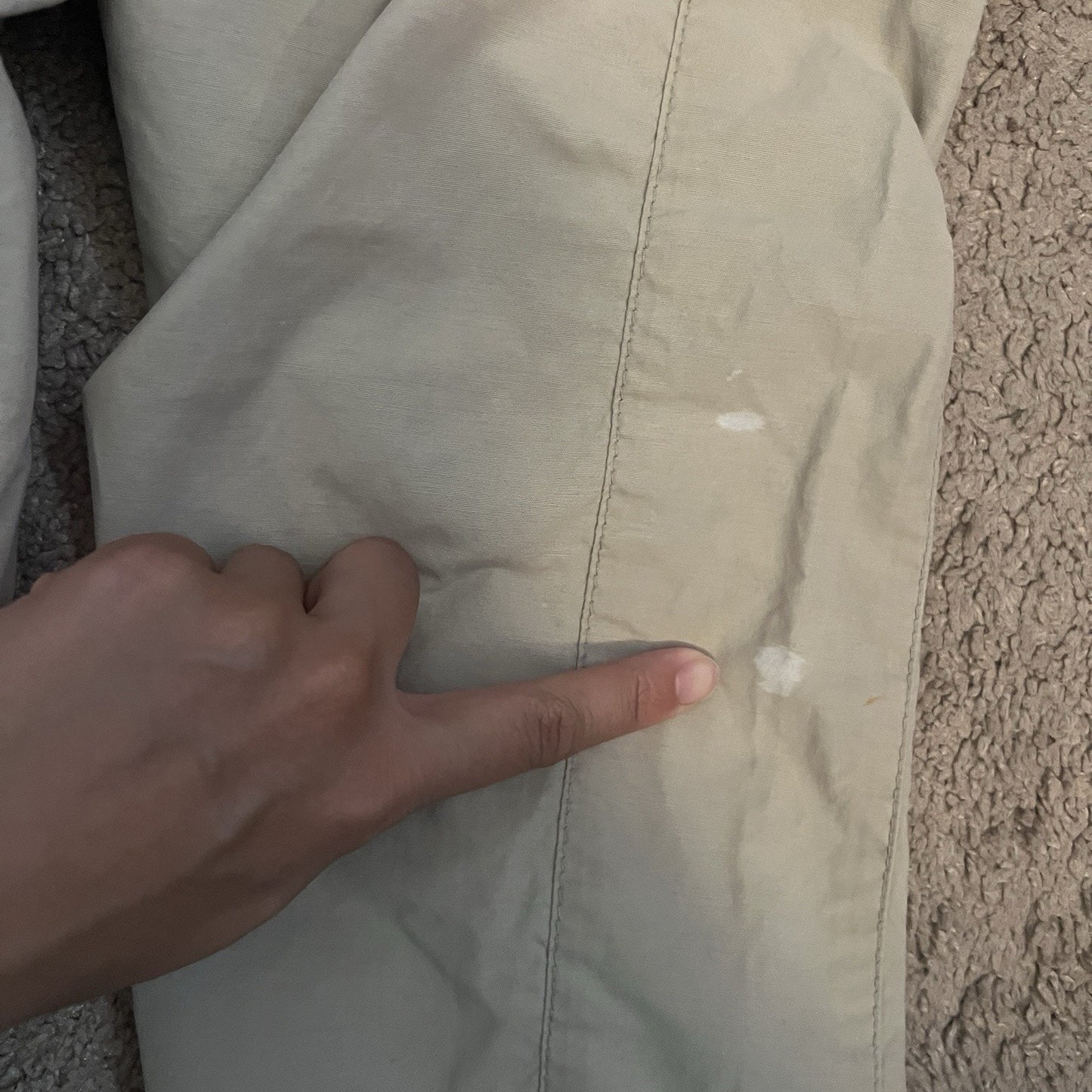 Prana Womens Breathe Pants Size M Tan Buckle Outdoor Hiking Camping