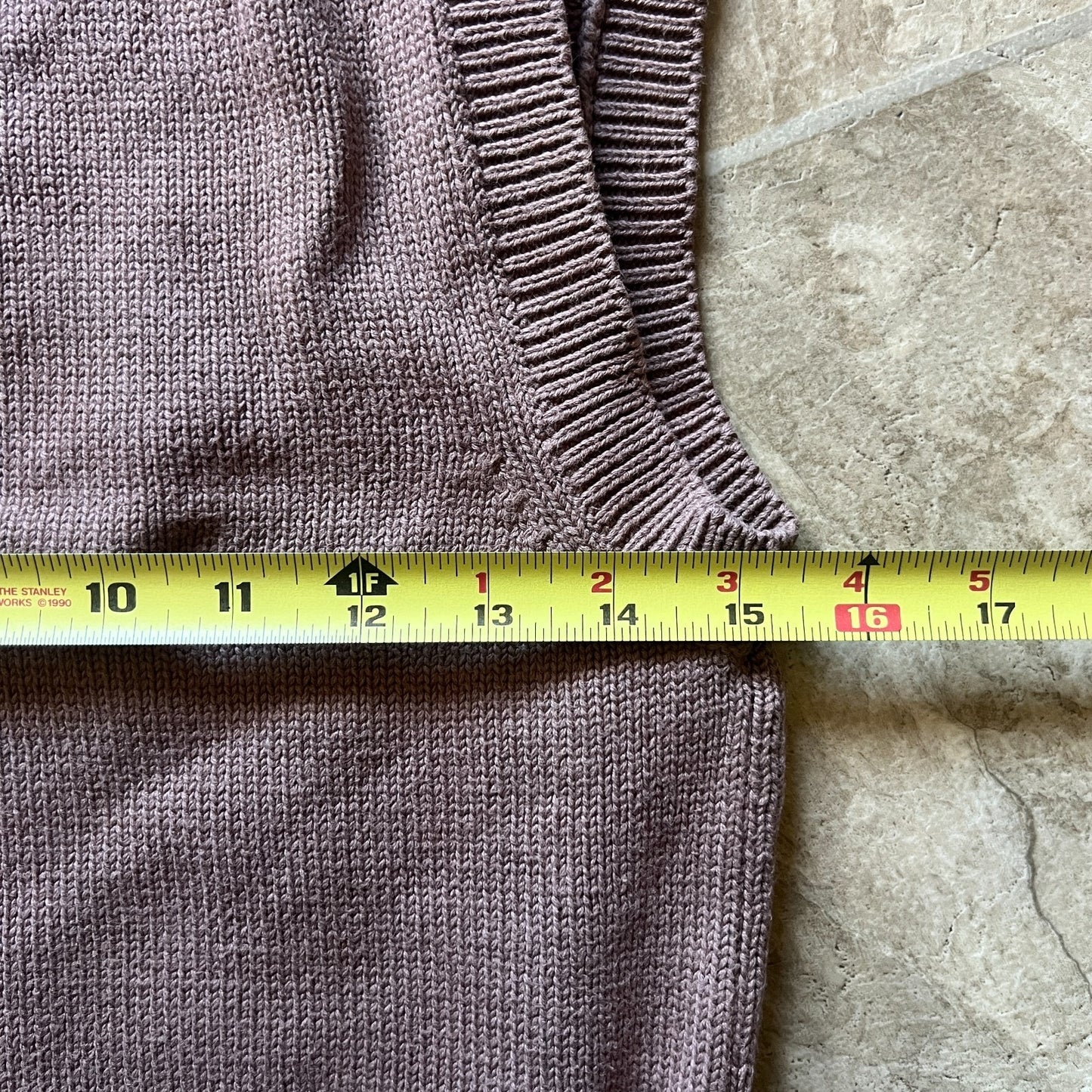 Vintage 90s Flair Harbour Womens Sweater Vest Size S Brown Purple Argyle Preppy Academia