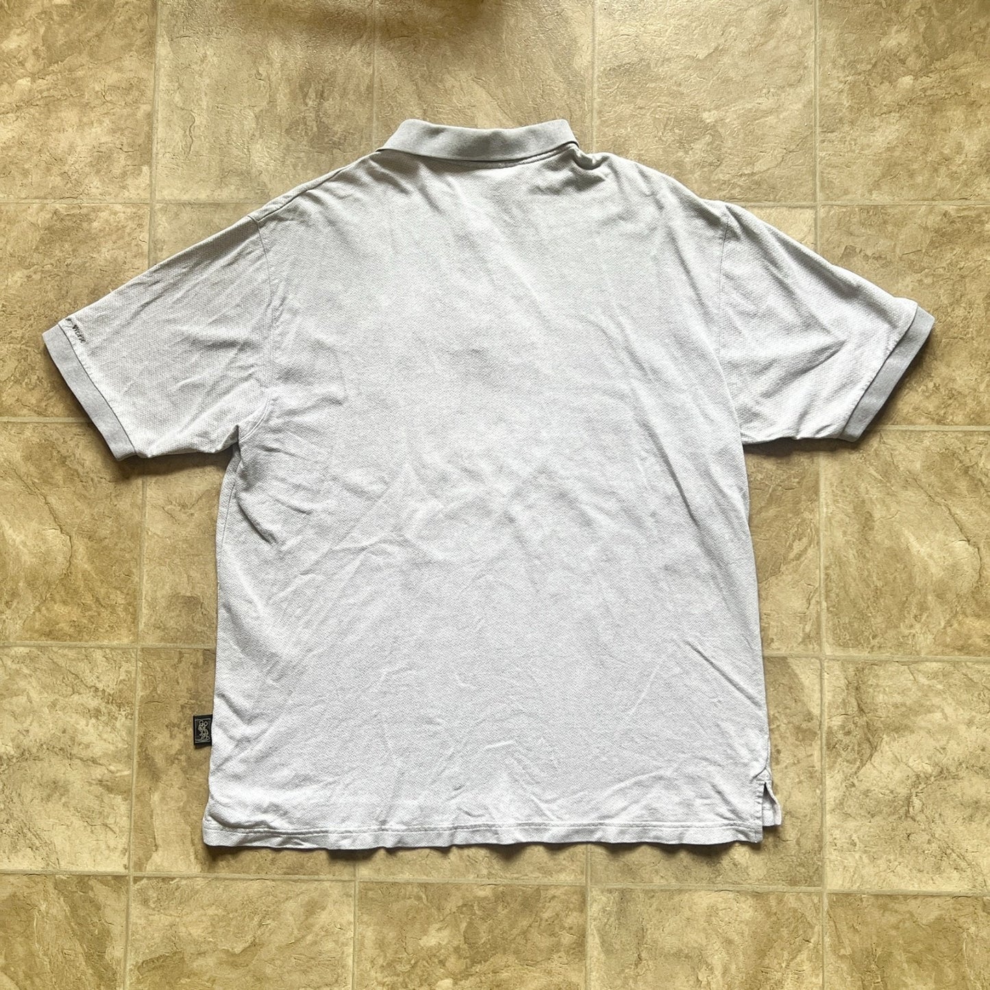 Vtg Disney World Mens Mickey Embroidered Polo T-Shirt Gray Golf Preppy Classic