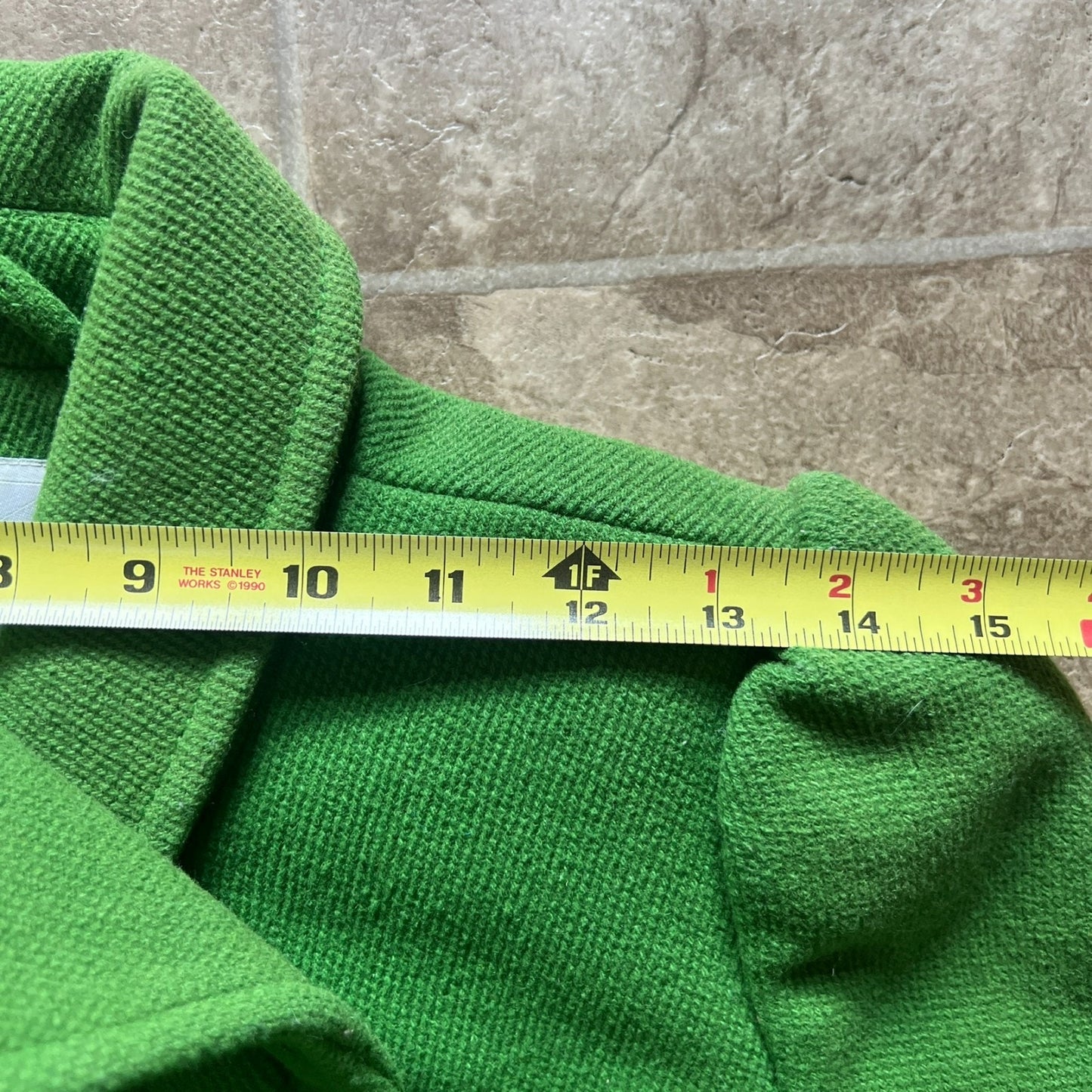 Vintage Y2K Old Navy Womens Pea Coat Size XS Green Wool Blend Twee Preppy