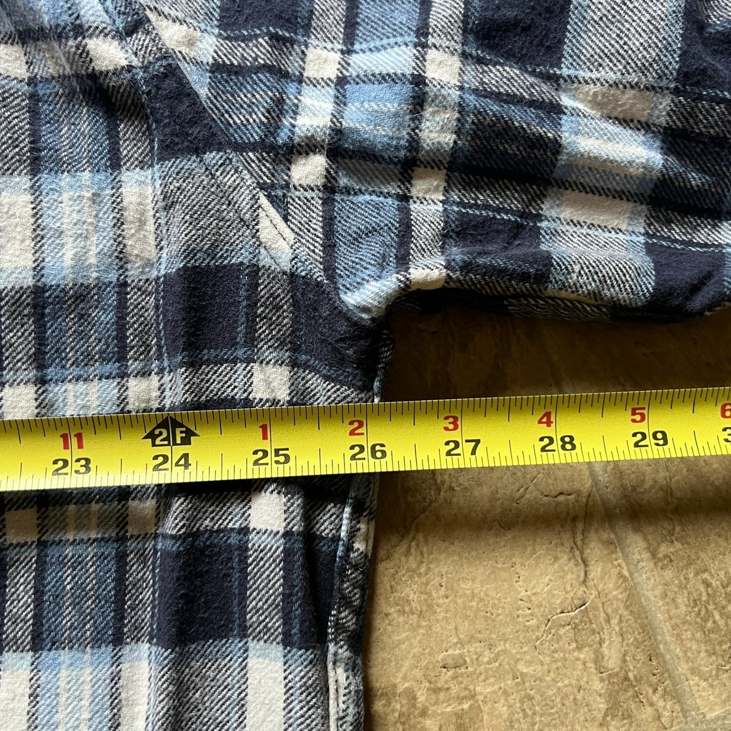 Jachs Mens Plaid Flannel Shacket Size 2XL Blue Heavy-weight