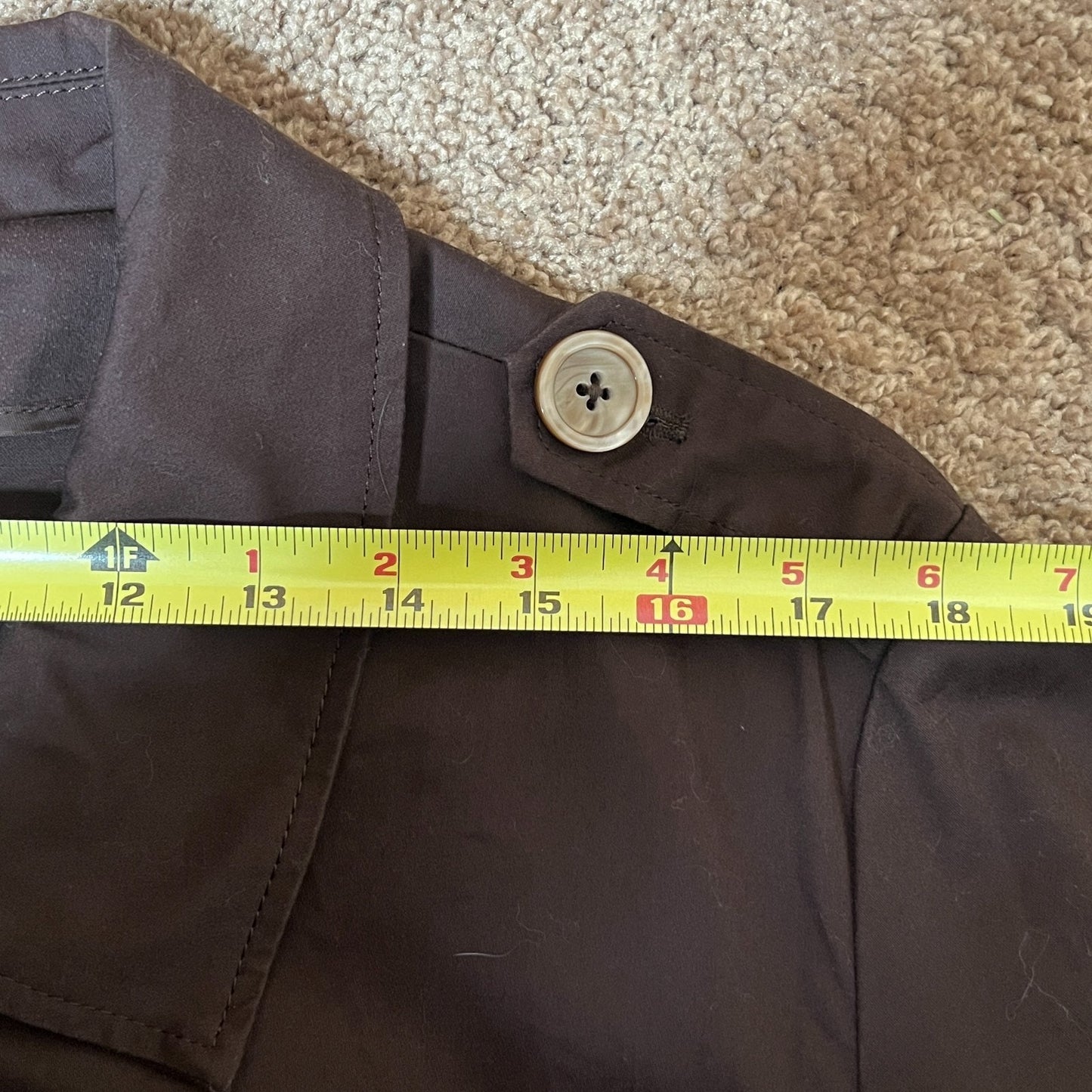 Larry Levine Womens Jacket Size XL Chocolate Brown Utility Grunge Baddie Lorelai Gilmore