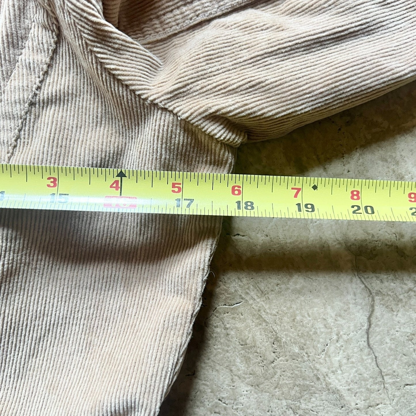 St. John's Bay Womens Corduroy Jacket Size Petite S Tan Button Front