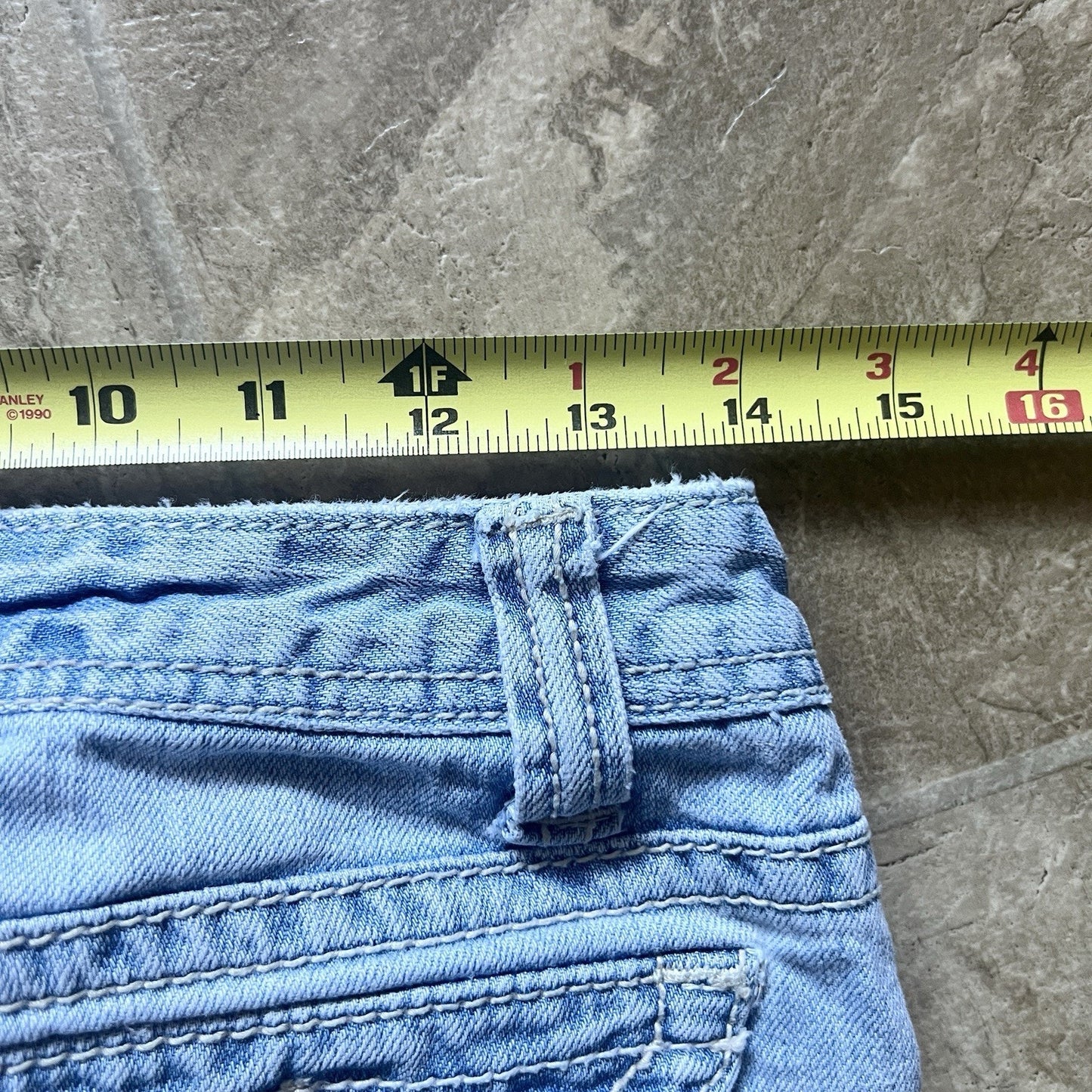 Vintage Y2K Aeropostale Womens Hailey Skinny Flare Size 5/6 Low Rise Light Wash Distressed