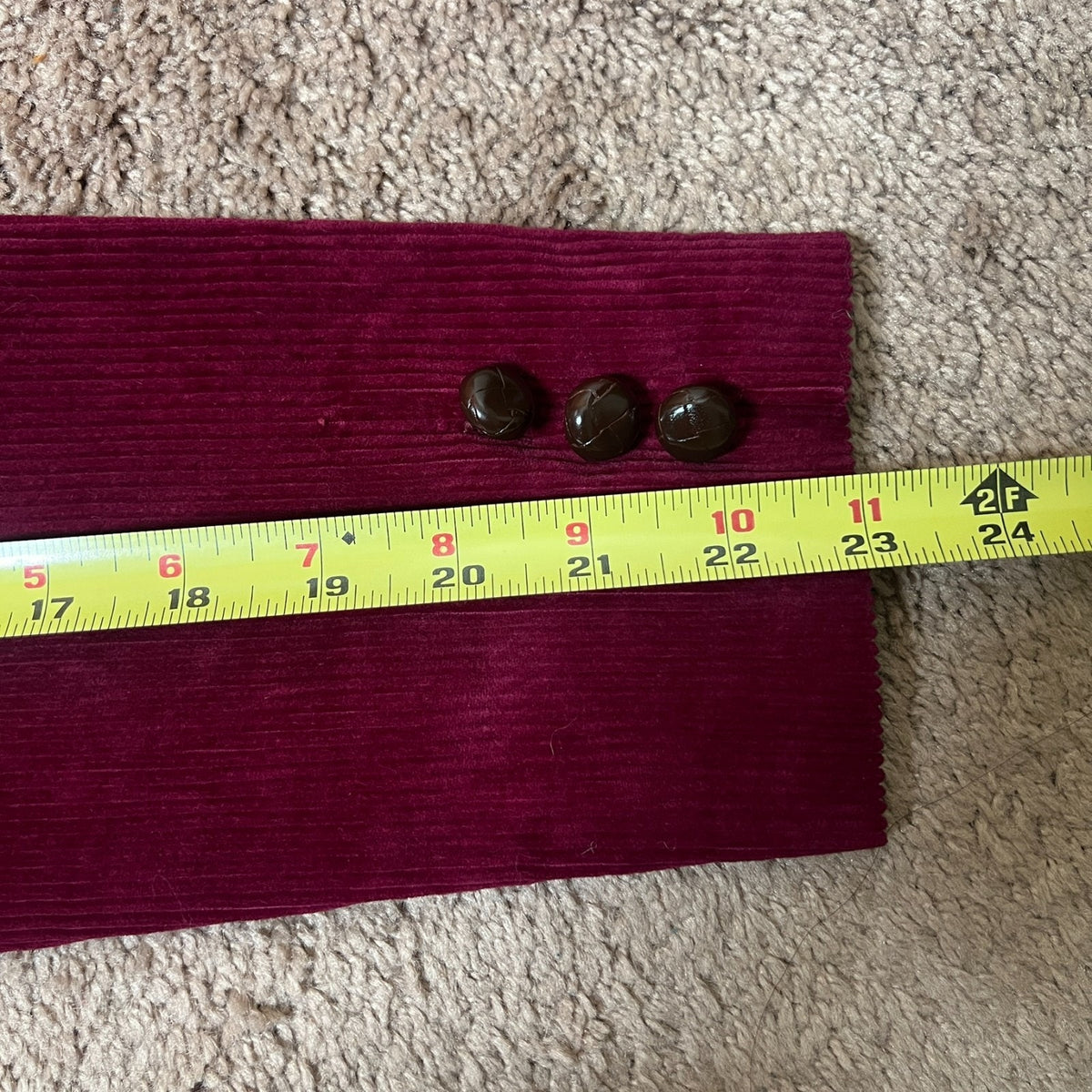 Vtg 70s Artbro Jr Sportswear Corduroy Jacket Burgundy Whimsigoth Academia Preppy