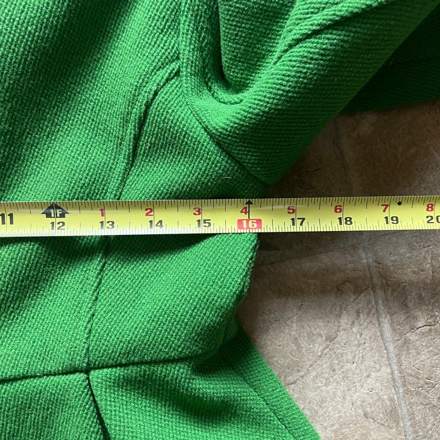Vintage Y2K Old Navy Womens Pea Coat Size XS Green Wool Blend Twee Preppy