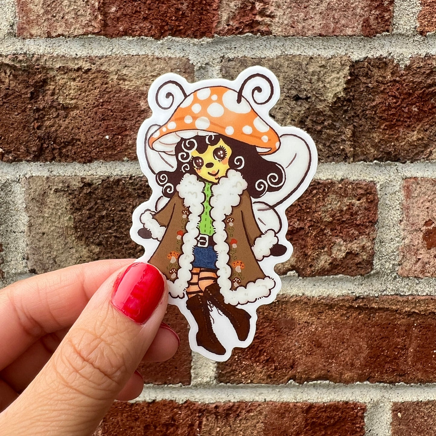 Merry Mushroom Hachi Sticker
