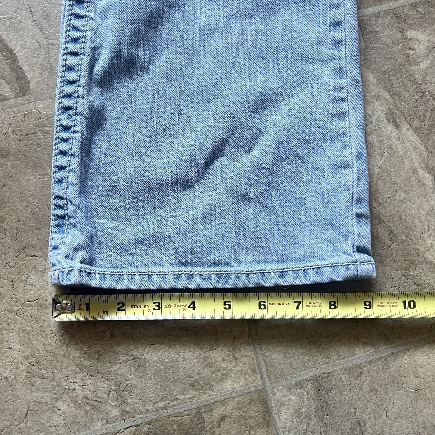 Vintage Y2K Aeropostale Womens Hailey Skinny Flare Size 5/6 Low Rise Light Wash Distressed
