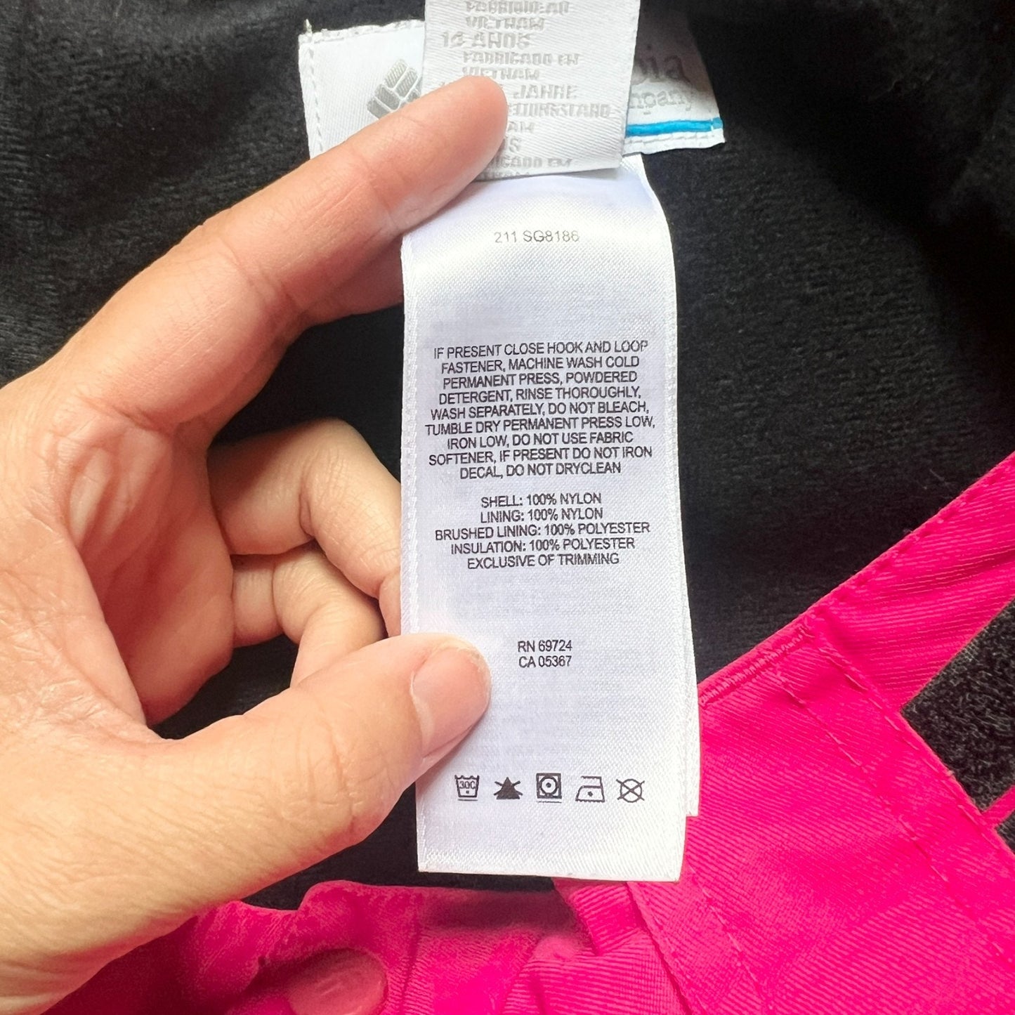 Columbia Omni-Tech Snow Ski Pants Youth Size 18/20 Hot Pink Insulated Snowboarding