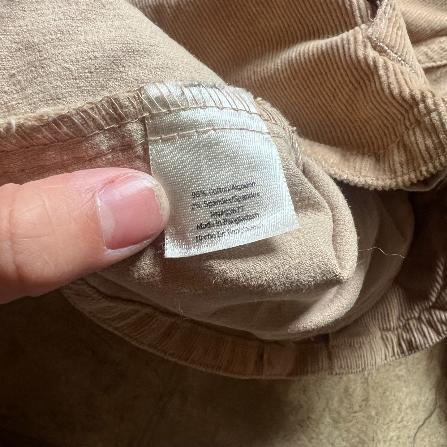 St. John's Bay Womens Corduroy Jacket Size Petite S Tan Button Front
