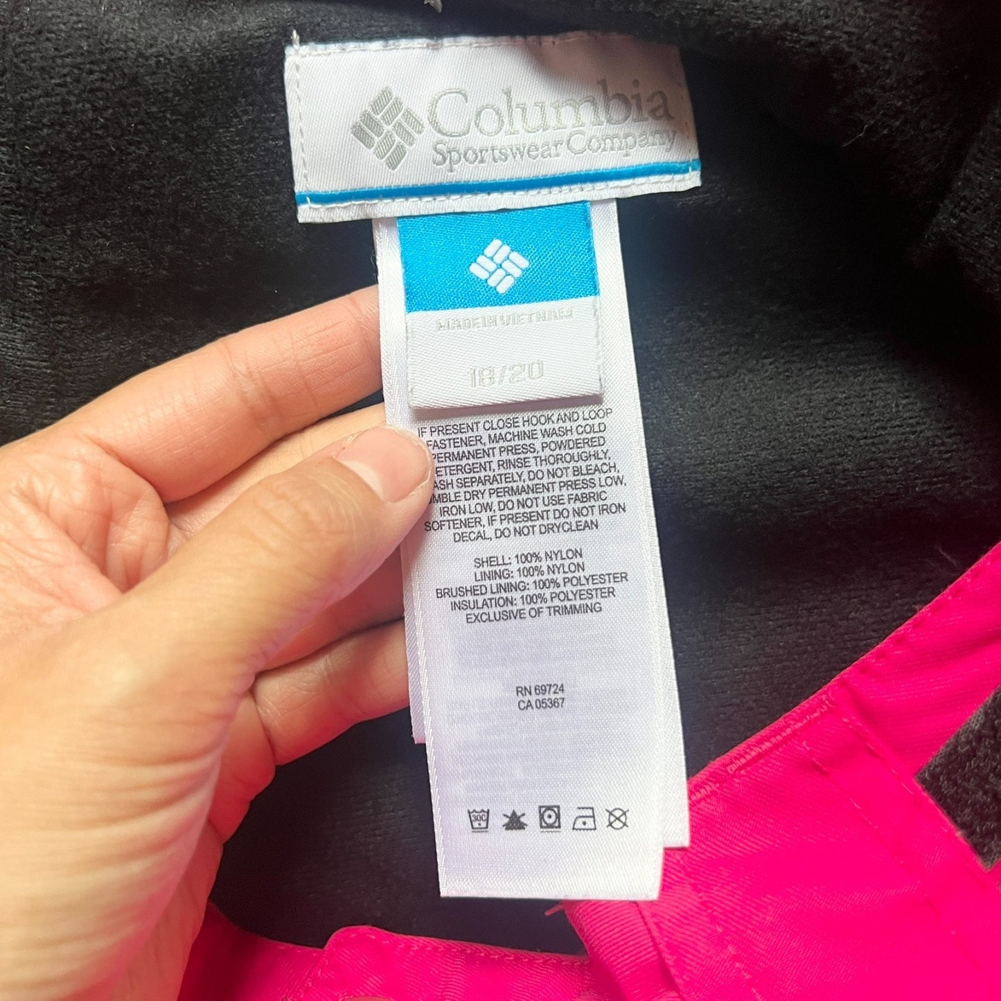 Columbia Omni-Tech Snow Ski Pants Youth Size 18/20 Hot Pink Insulated Snowboarding
