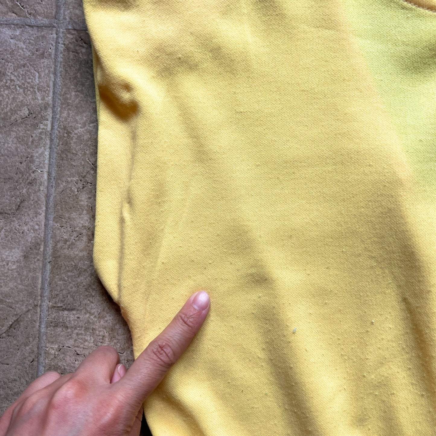 Vintage 70s Vicky Vaughn Womens Fruit Print Yellow Swing Dress Size 11