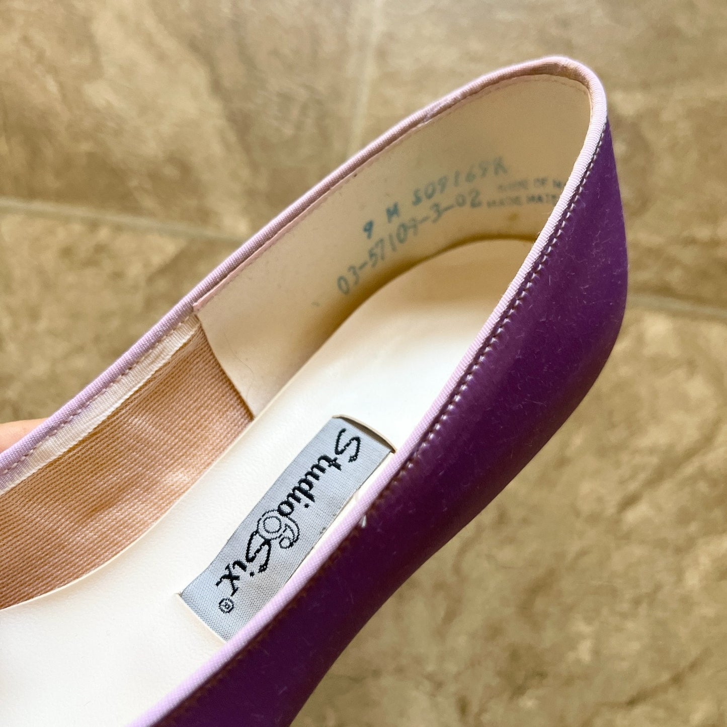 Vintage 80s Studio Six Womens Satin Kitten Heels Size 9 Lavender Purple Shiny Prom Party Wedding Bridesmaid Fairy Princess