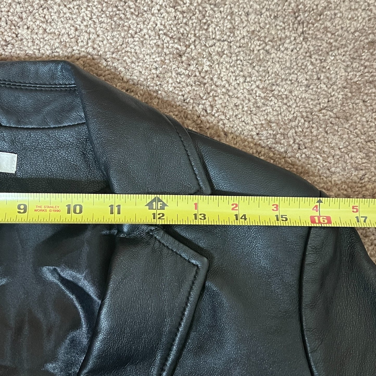 Vintage Y2K Cache Womens Leather Jacket Size 4 Black Buttery Soft Single Button Biker Baddie Goth