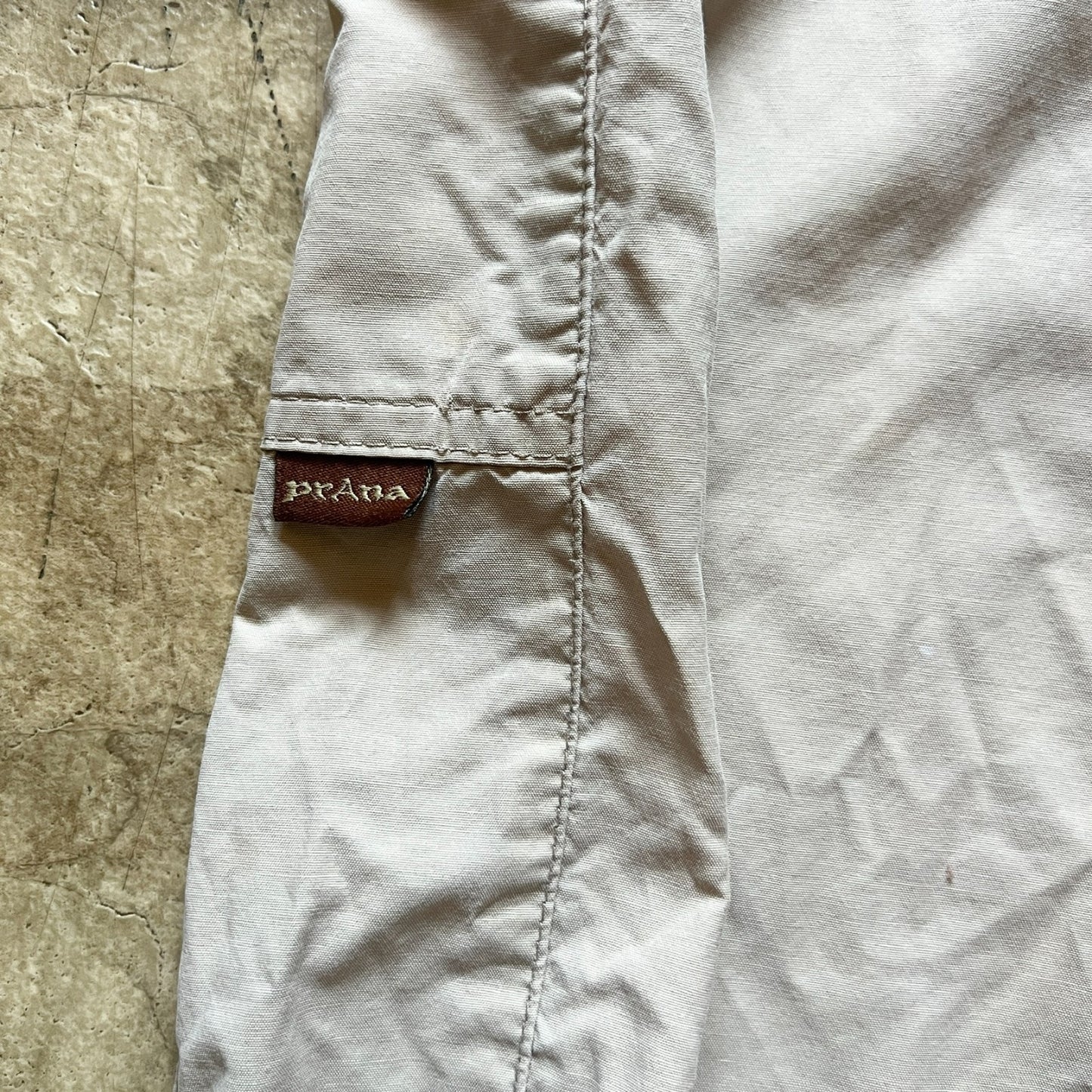 Prana Womens Breathe Pants Size M Tan Buckle Outdoor Hiking Camping