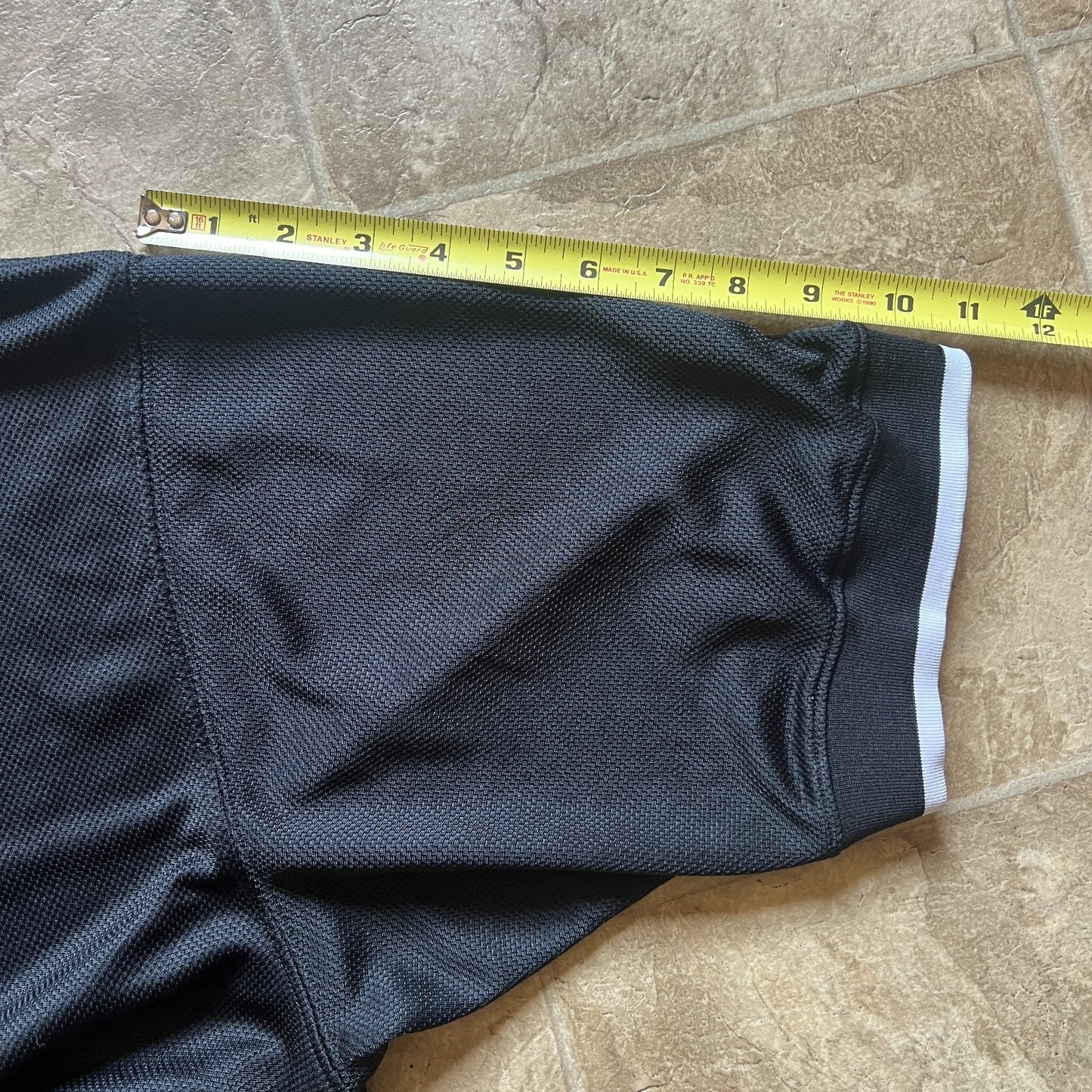 Vintage 90s Nike Mens Jersey Shirt Size L Black White Swoosh Logo