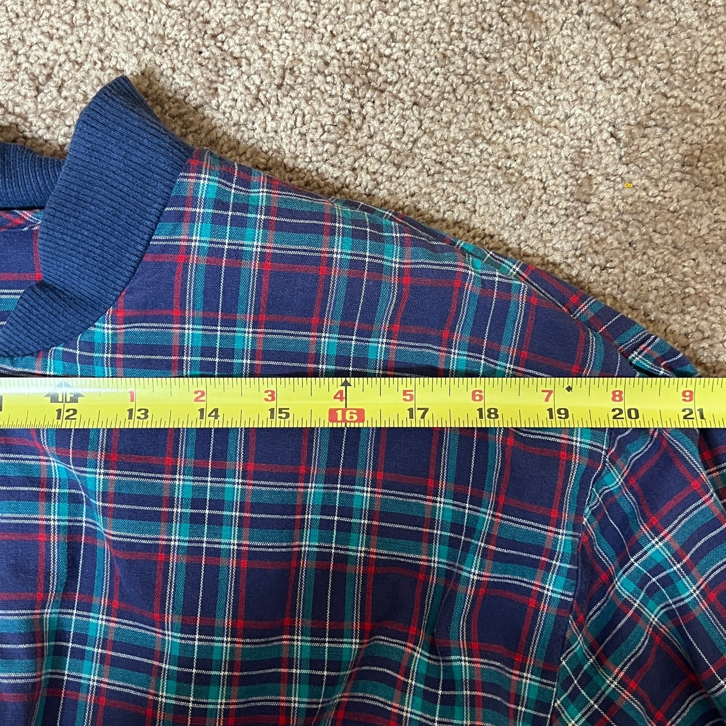 Vtg 90s Alfred Dunner Blue Tartan Plaid Bomber Jacket Light-weight Classic Holiday Alternative