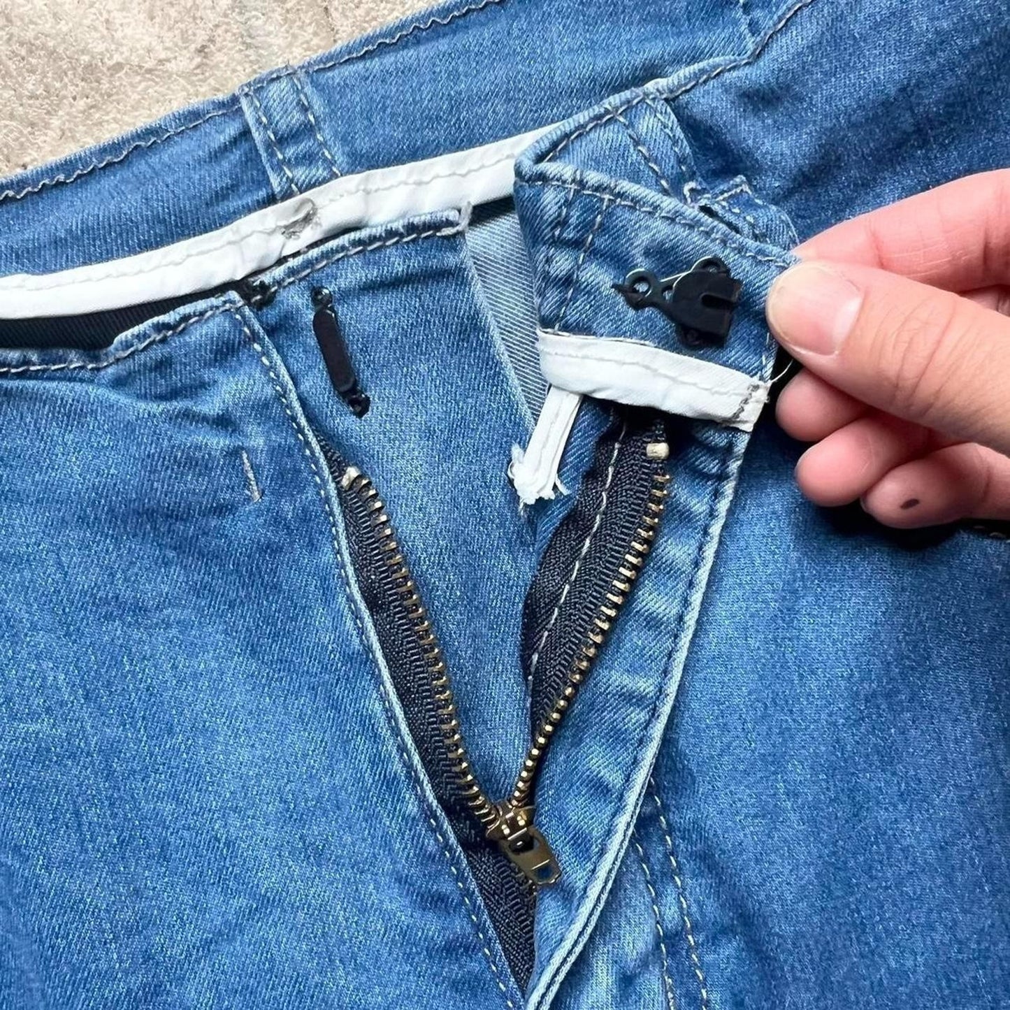 Womens Wide Leg Flare Jeans High Waisted Light Wash Stretchy 70s Inspired