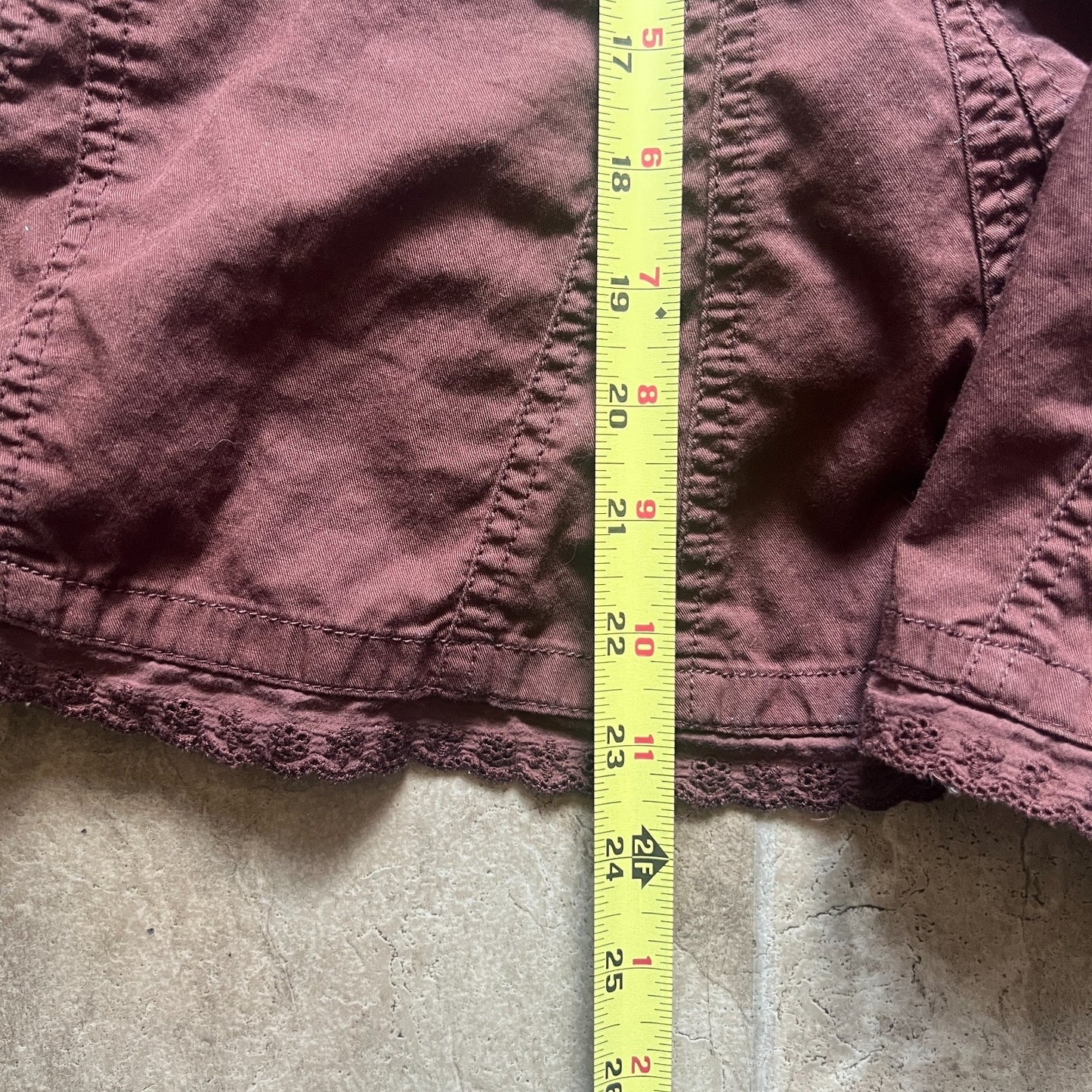 French Cuff Womens Midi Skirt Size 12 Chocolate Brown Pleated