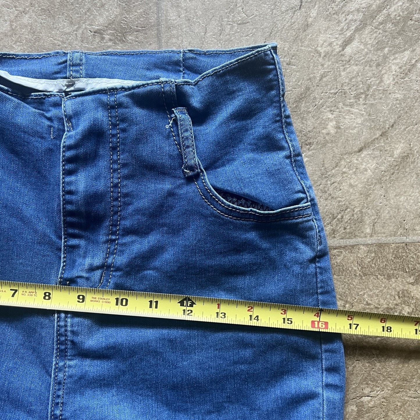 Womens Wide Leg Flare Jeans High Waisted Light Wash Stretchy 70s Inspired