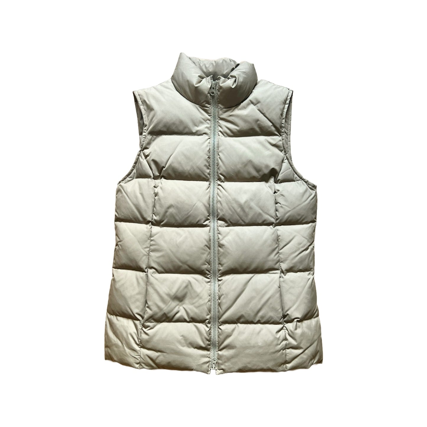 Vintage Y2K Gap Womens Down Filled Puffer Vest Size M Olive Green Thick Light-weight