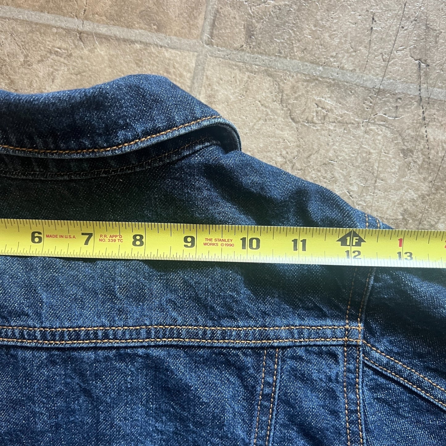 Oshkosh B'Gosh Kids Denim Jean Trucker Jacket Size 5 Snap Closure Logo Spellout