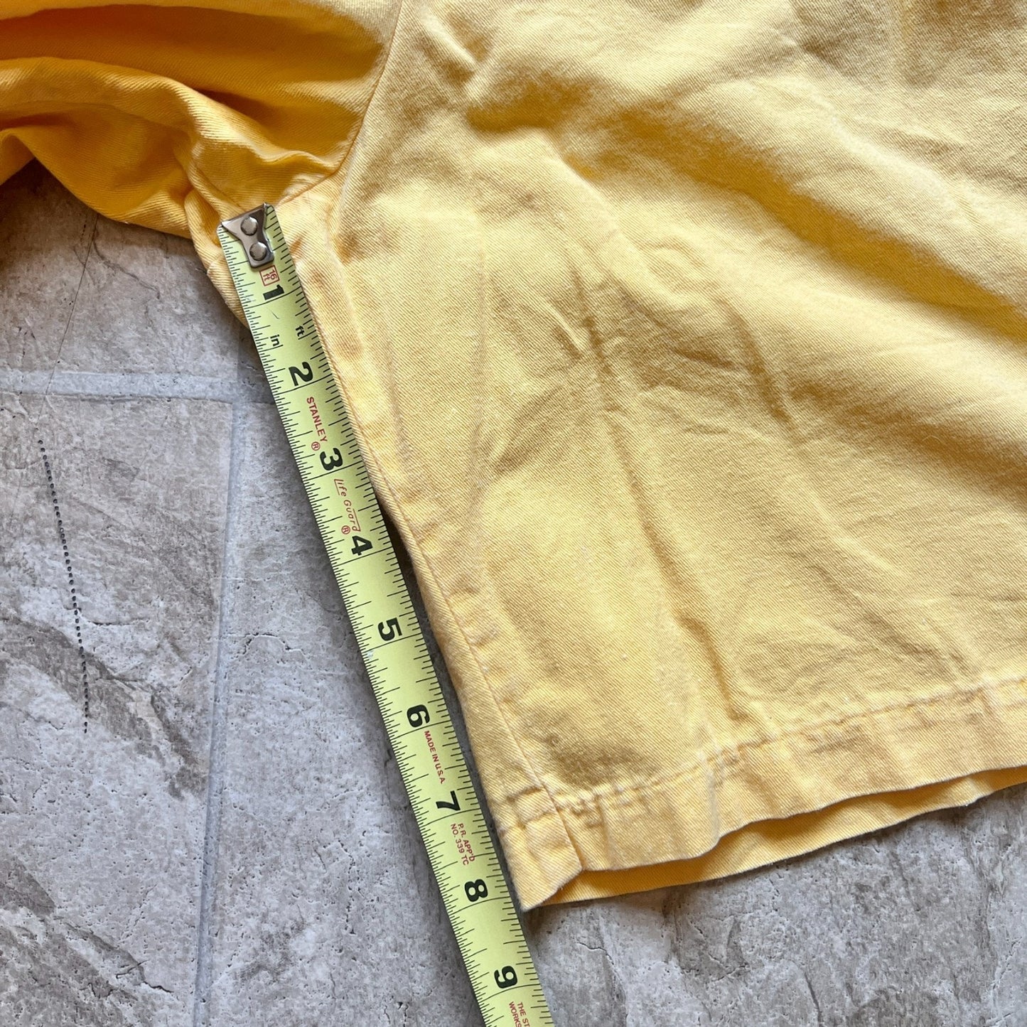Vintage 90s Womens Sunshine Yellow Shorts 8 High Waisted Preppy Classic Coastal