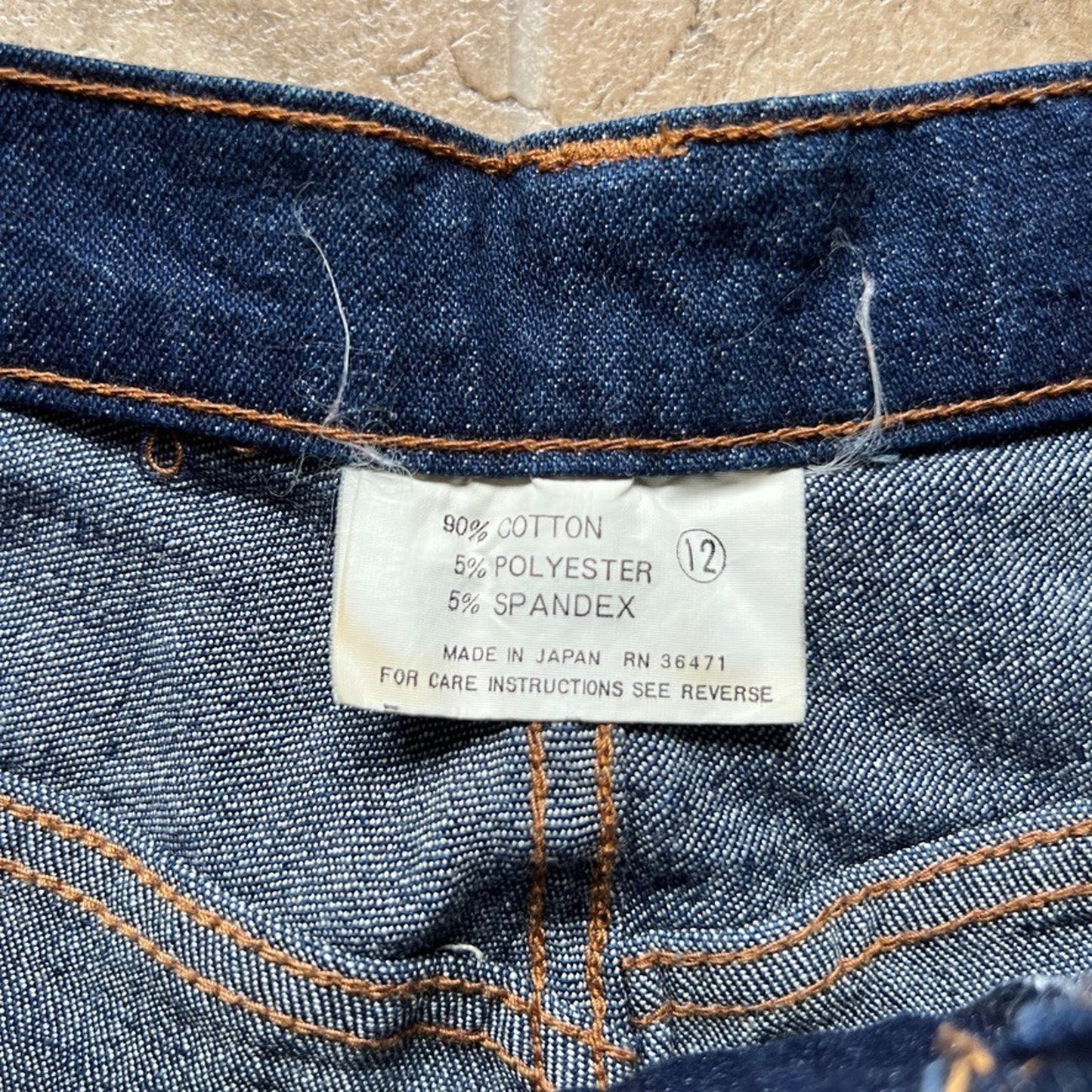Vintage Womens Japanese Denim Jeans High Waisted Straight Leg Classic Western