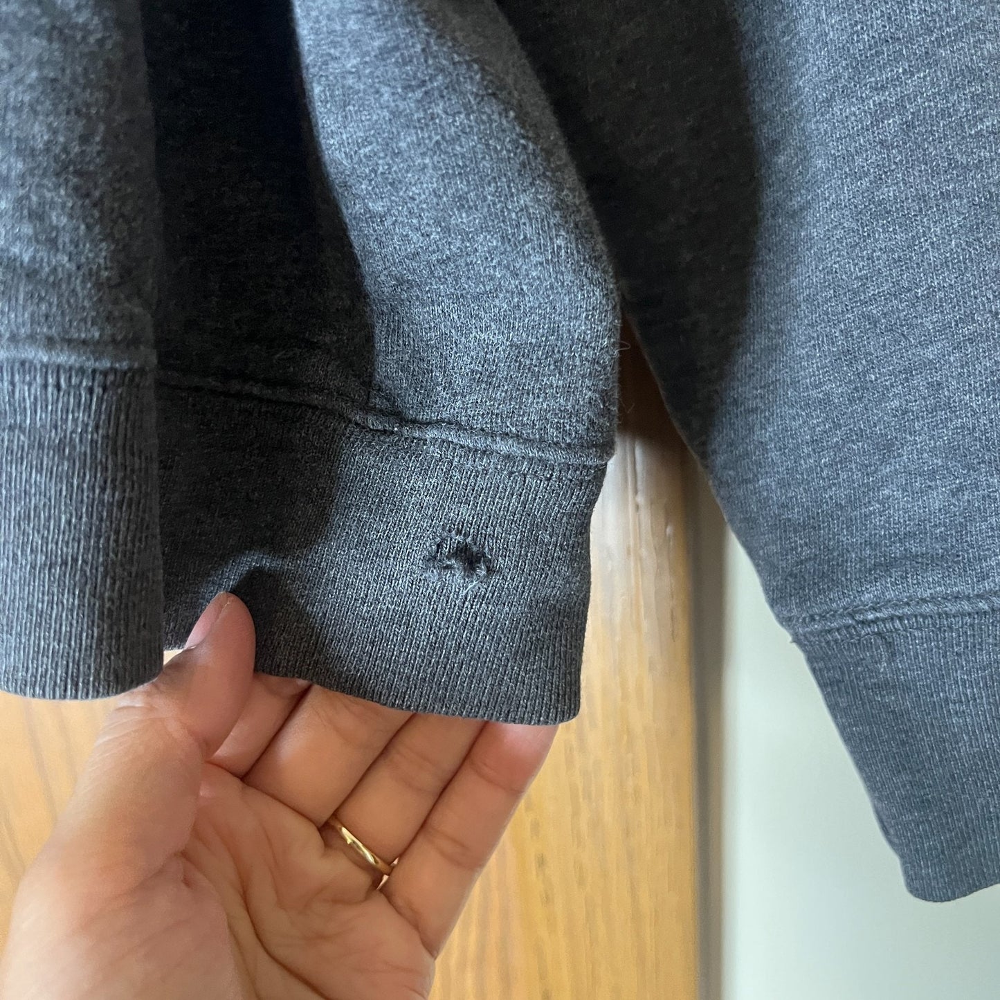 Vintage Y2K Aeropostale Mens Jacket Size XL Charcoal Gray Full Zip Hooded Skater Grunge