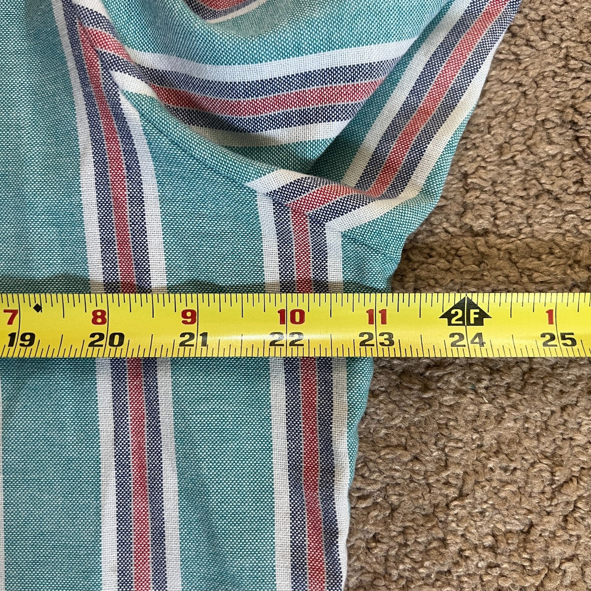 Vtg Saddlebrook Mens Striped Shirt L Embroidered Bird Classic Coastal Western