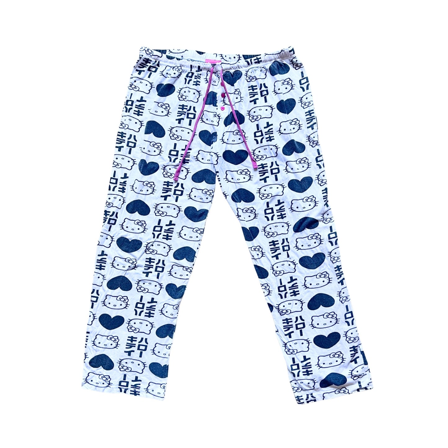 Hello Kitty Pajama Pants All Over Print Japanese Y2K Kawaii Nostalgic Feminine