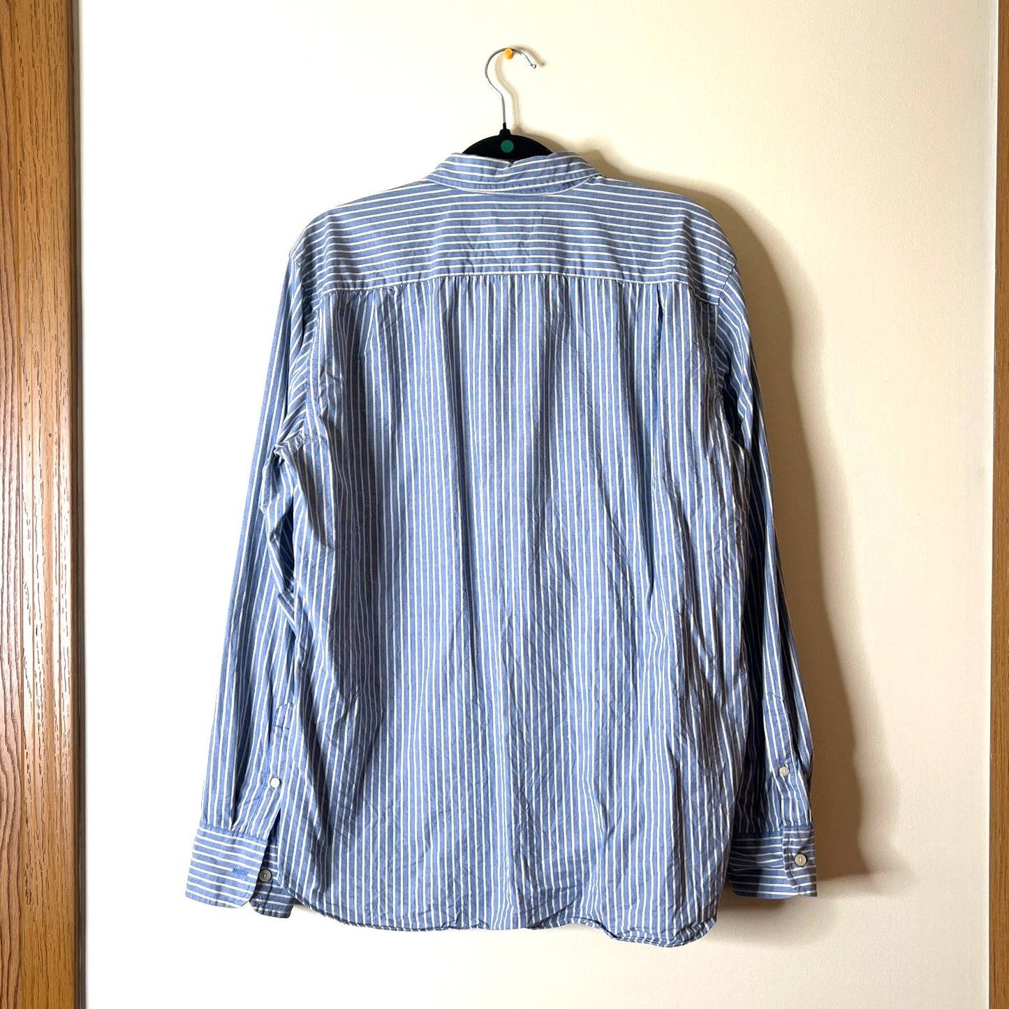 J. Crew Mens Tailored Fit Striped Button-down Shirt L Classic Preppy Minimalist