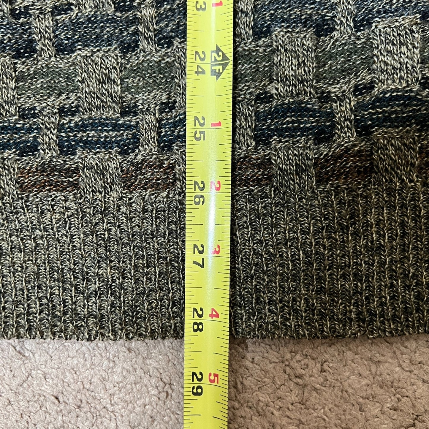 Vtg 90s Towncraft Sweater XL Basket Weave Grunge Grandpacore Classic Minimalist