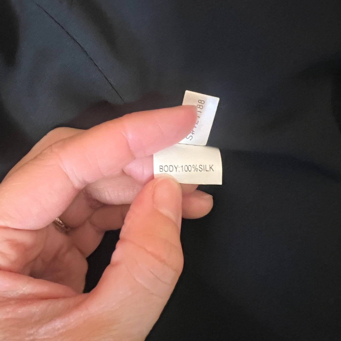 Vtg 80s Kate Unger Dress Size 4 Black 100% Silk Ruffled Formal NYE Party Cocktail