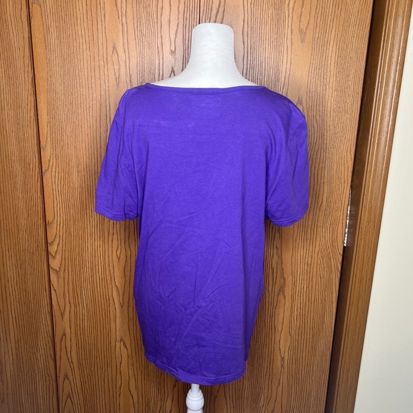Vtg Y2K Crystal Kobe Embroidered Fruit T-Shirt XXL Whimsical Teacher Artsy Retro