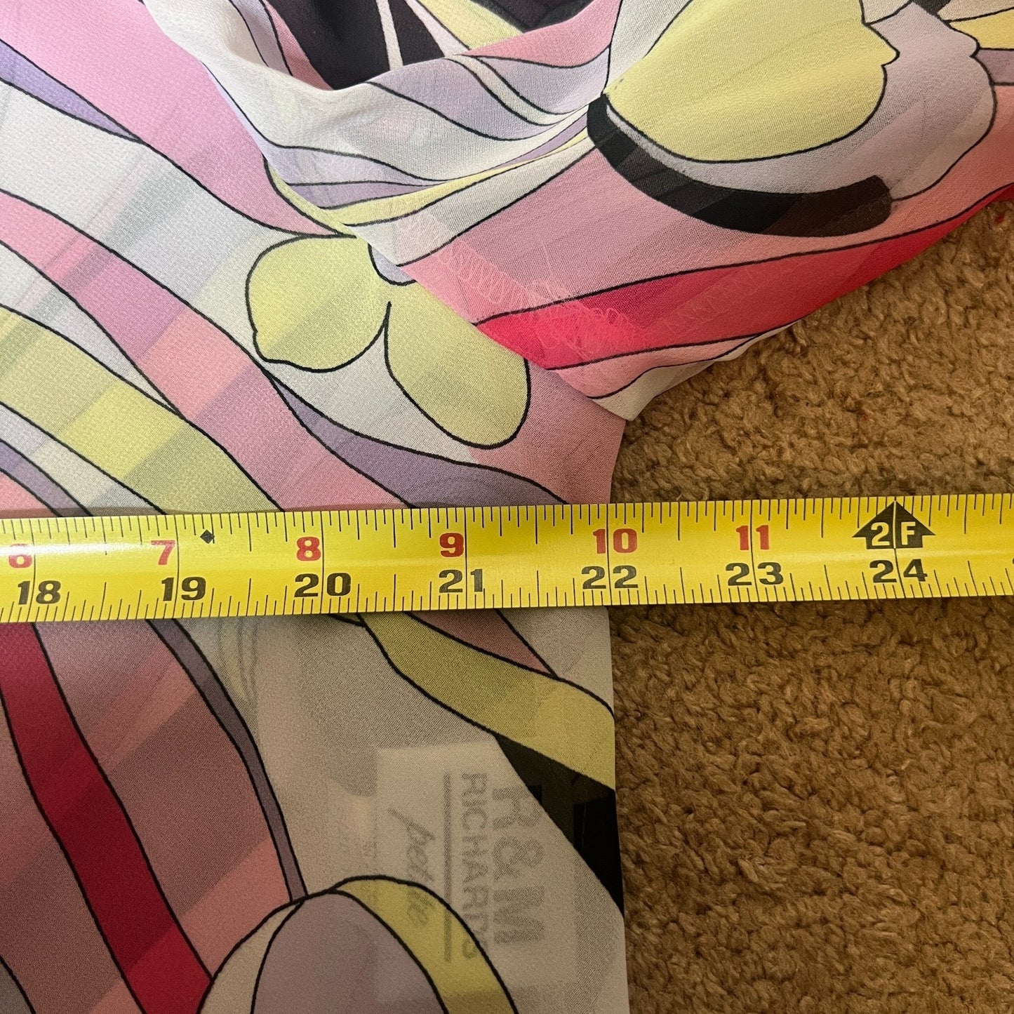 Vtg 80s Womens Cardigan 14P Light-weight Sheer Floral Mod Groovy Hippie Eclectic