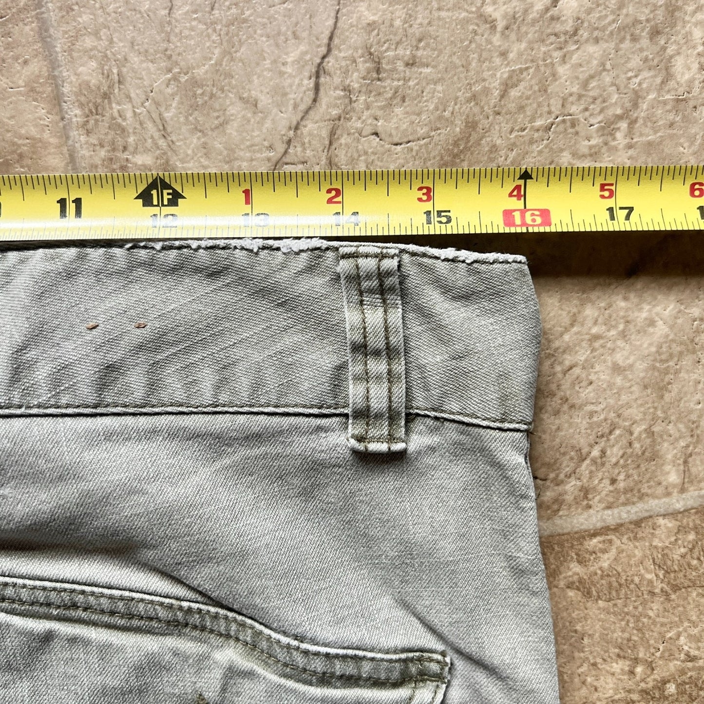 Vintage Y2K American Eagle Womens Jeans Size 8 Sage Green Low Rise Grunge