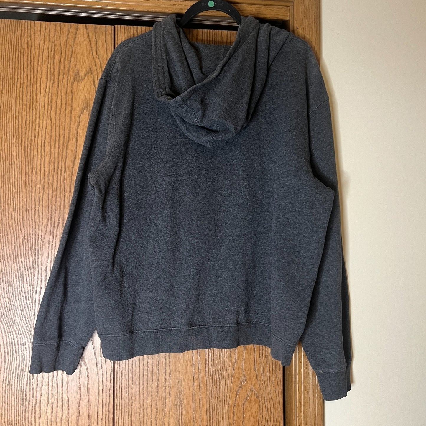 Vintage Y2K Aeropostale Mens Jacket Size XL Charcoal Gray Full Zip Hooded Skater Grunge