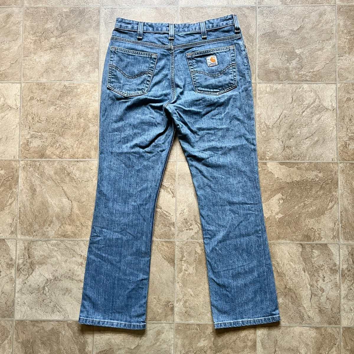 Carhartt Traditional Fit Jeans 8 x 28 Medium Wash Straight Leg Classic Workwear