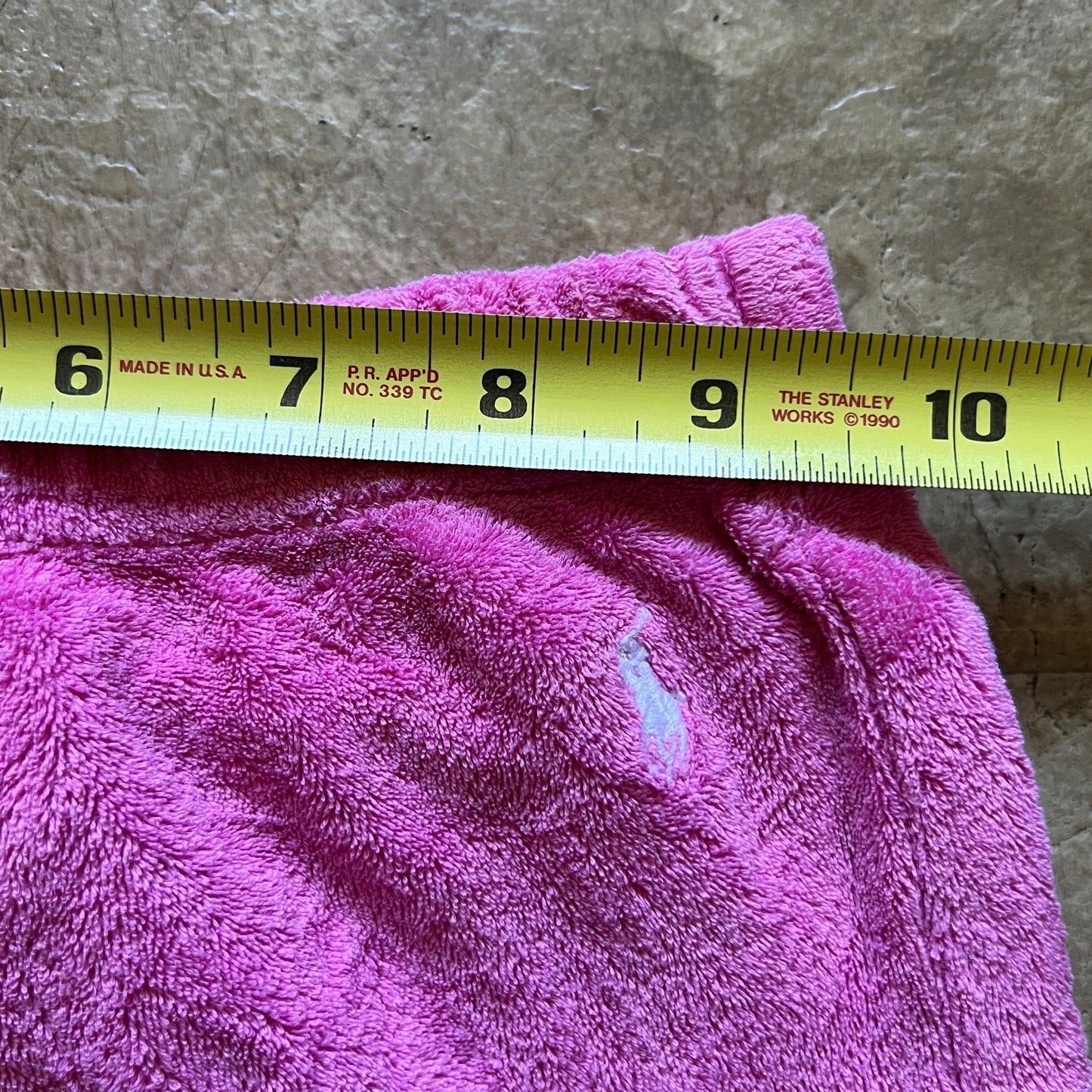 Ralph Lauren Girls Terrycloth Track Pants 5 Hot Pink Embroidered Pony Y2K Barbie